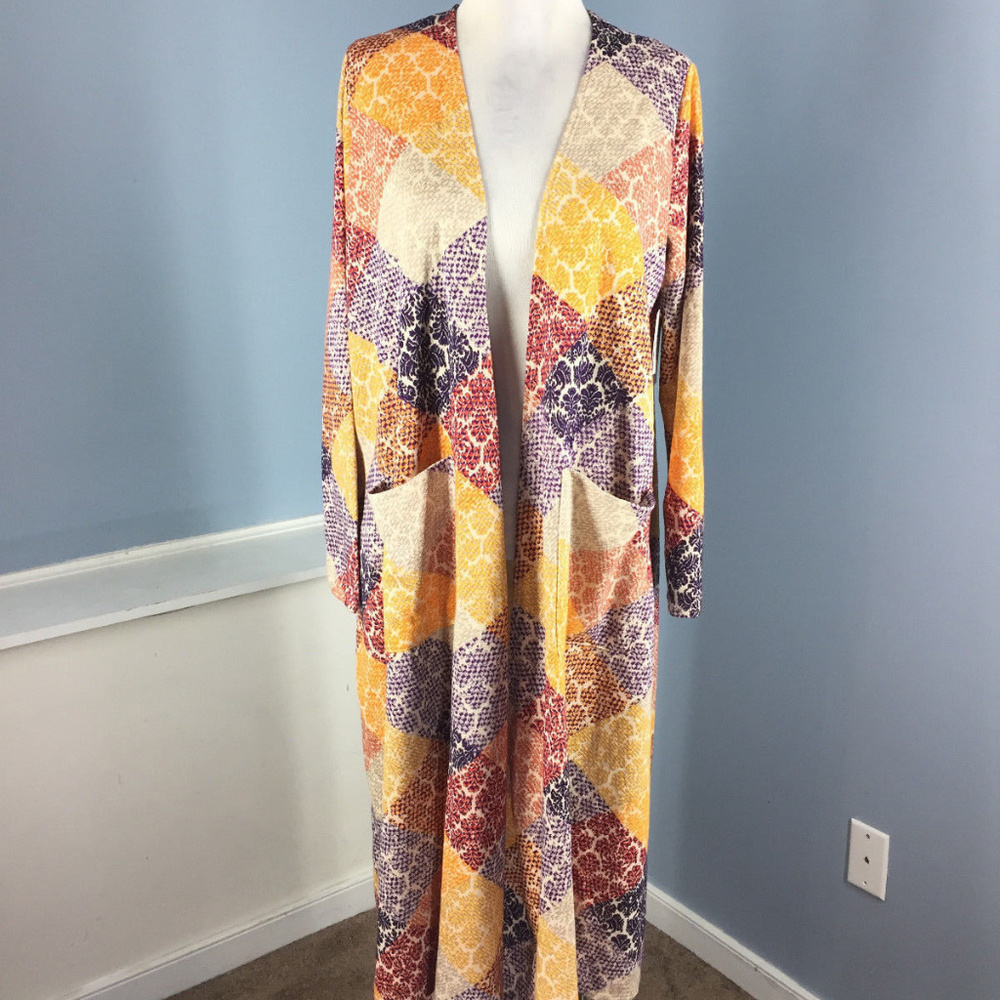Lularoe Sarah NWT Patchwork Scroll UNICORN M